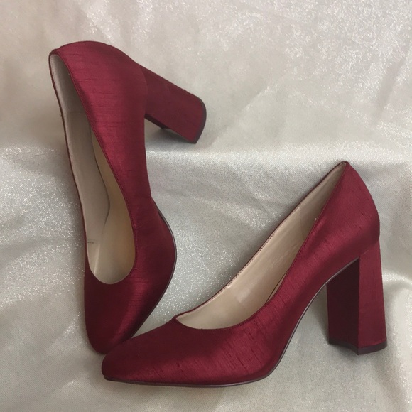 Nine West Ruby Red Block Heel Pumps - Picture 2 of 4